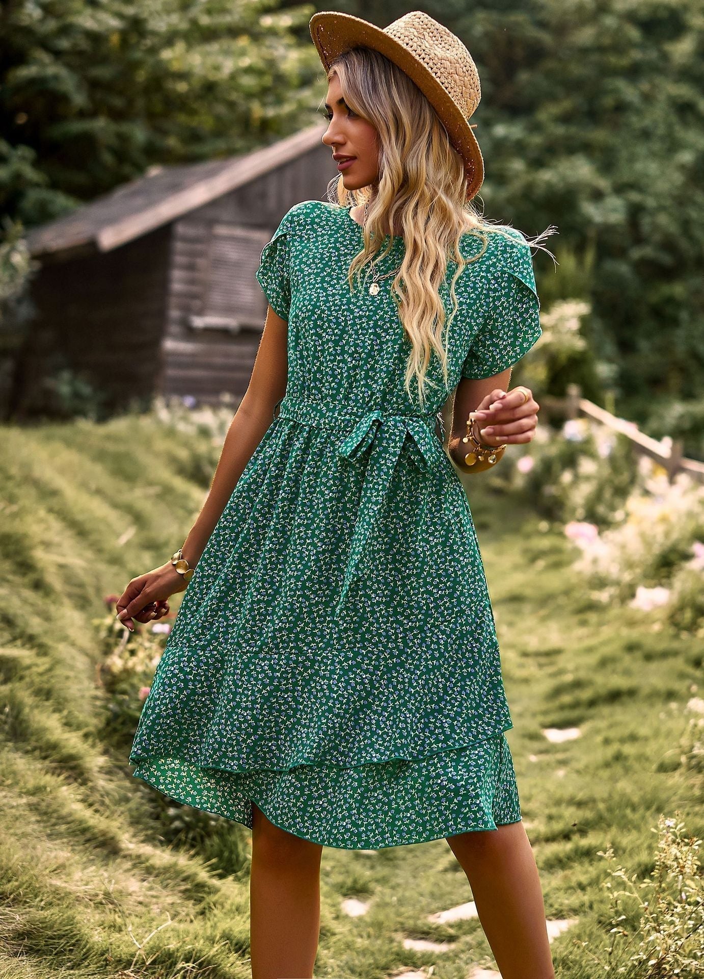 Amorette |  Geschmeidiges Midikleid für Frauen