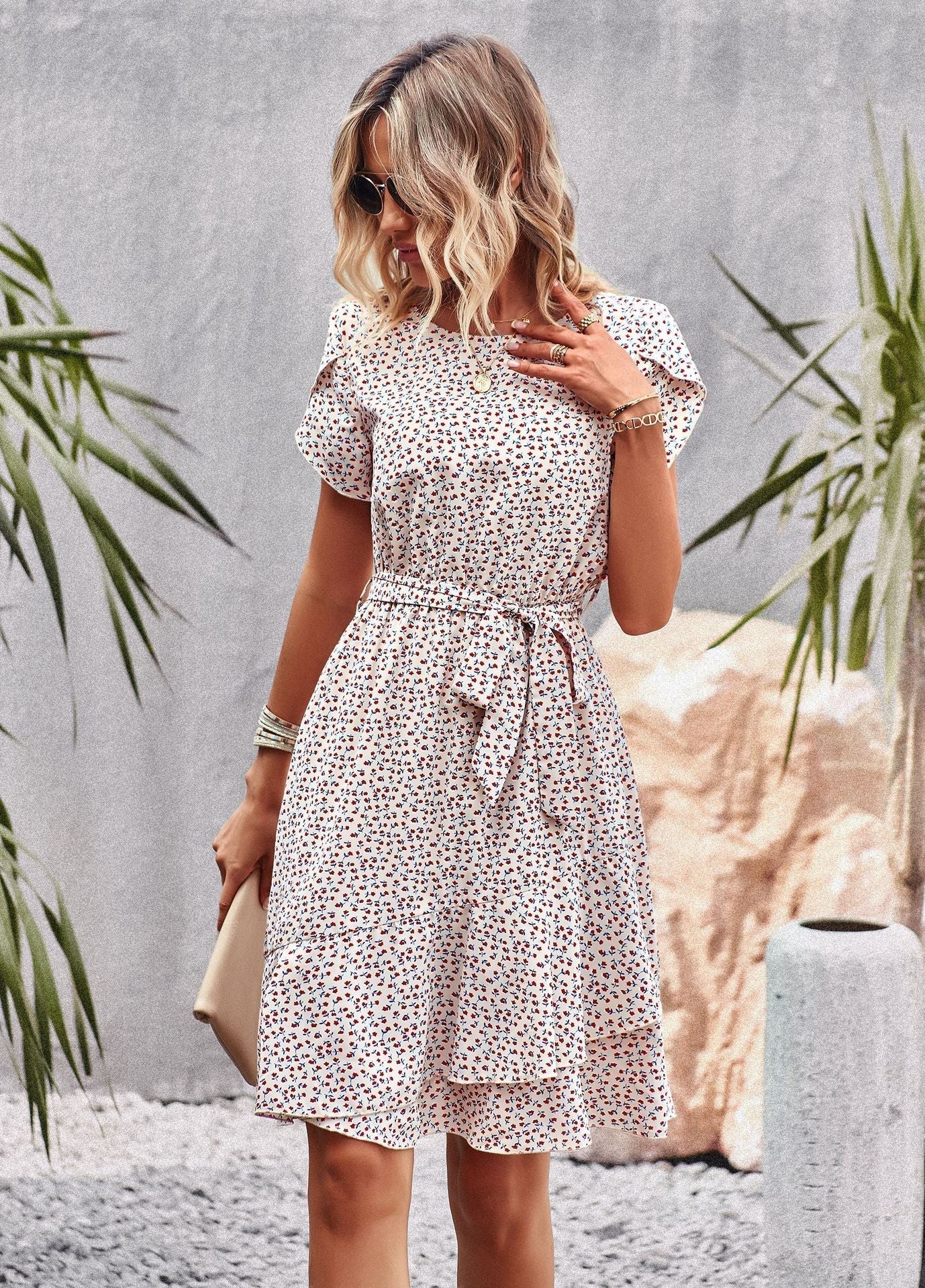 Amorette |  Geschmeidiges Midikleid für Frauen