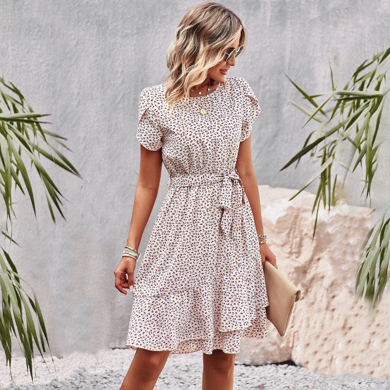 Amorette |  Geschmeidiges Midikleid für Frauen