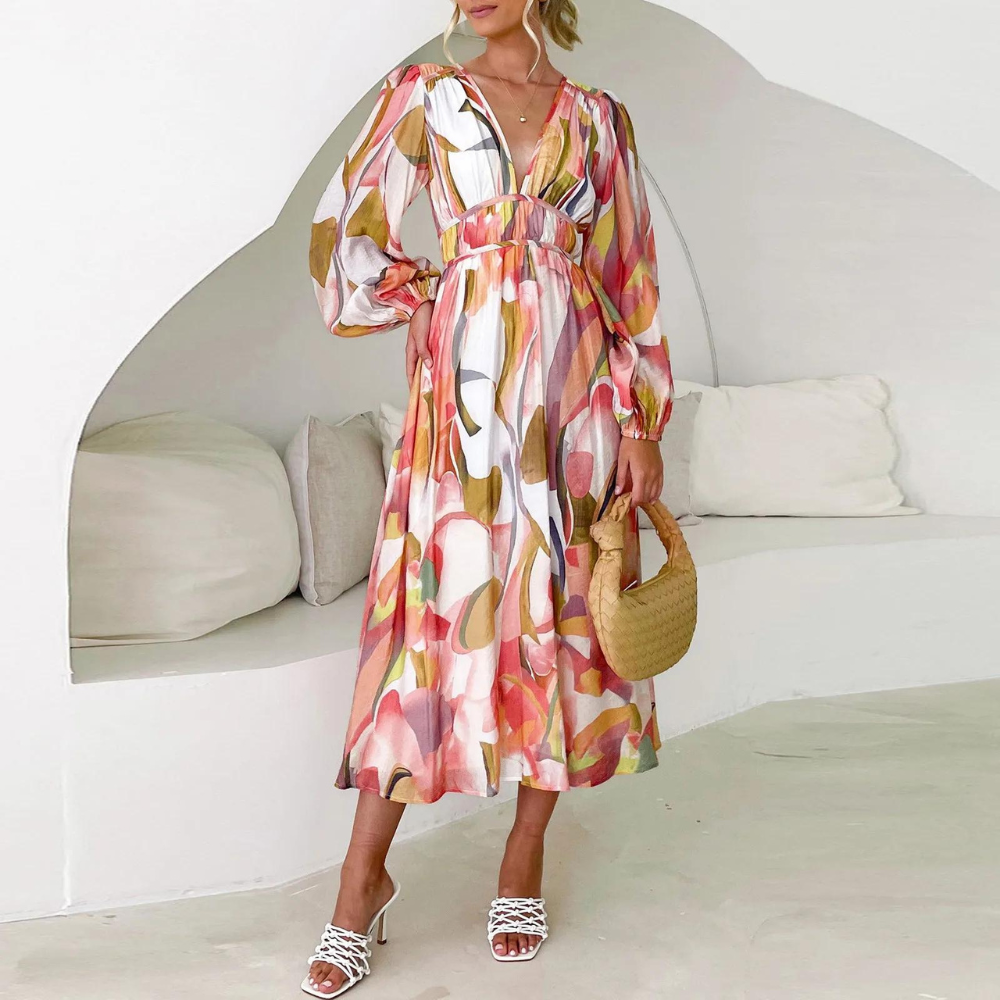 Euphemia | Elegantes Boho-Maxikleid