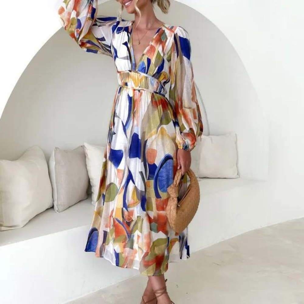 Euphemia | Elegantes Boho-Maxikleid
