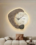 Minimalistische Mond-Wanduhr – Beige & Gold, 30 cm oder 40 cm product image 8
