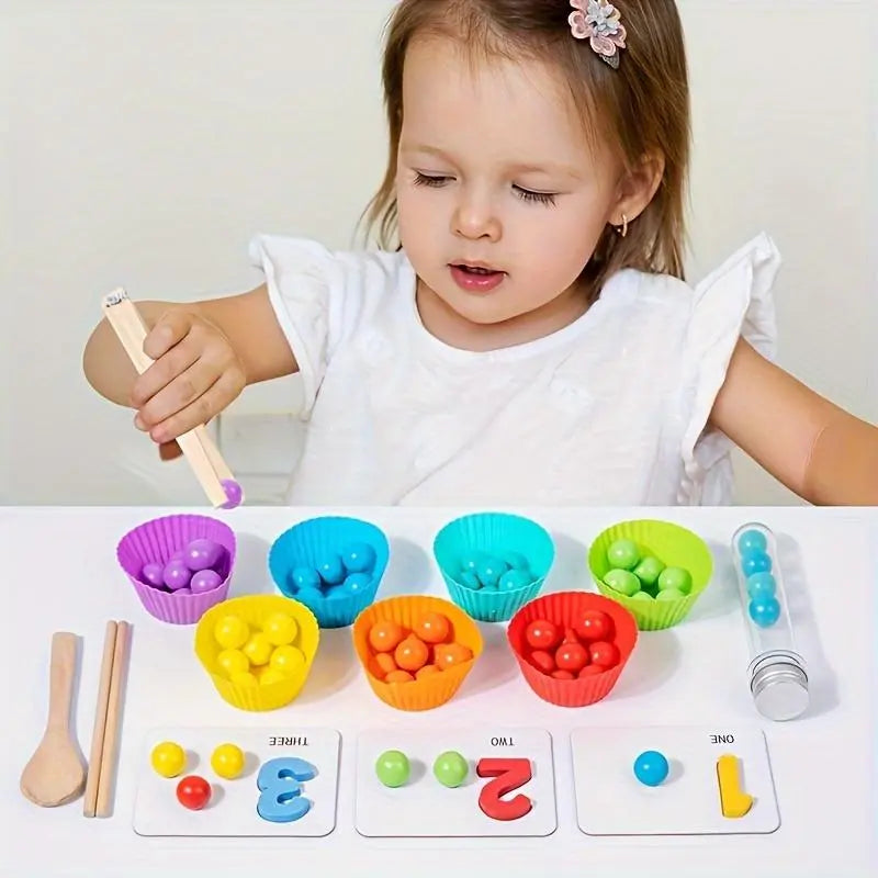 Holz-Zählperlen Montessori Mathe-Lernset product image 4