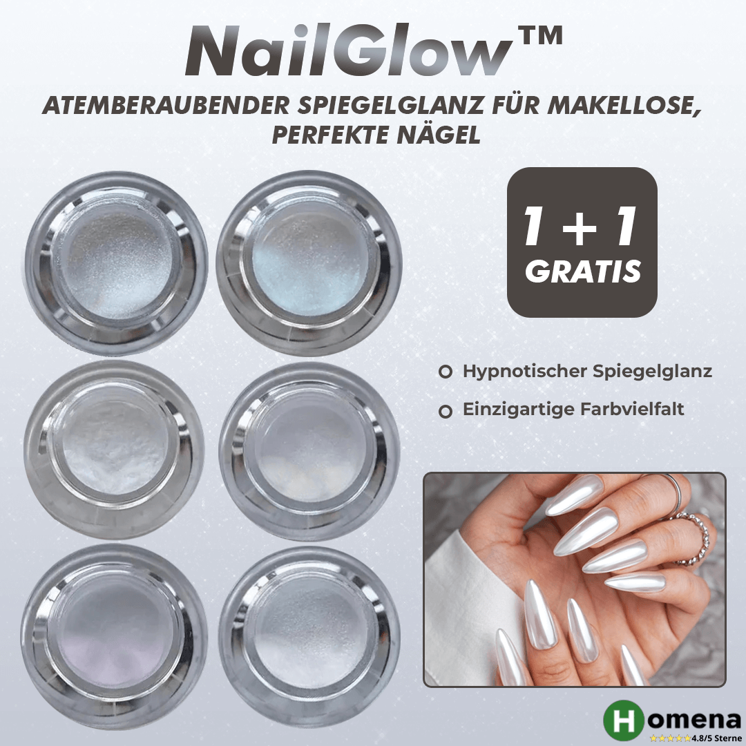 Chrom Nagelpuder Spiegelglanz Effekt Für Maniküre Set product image 2