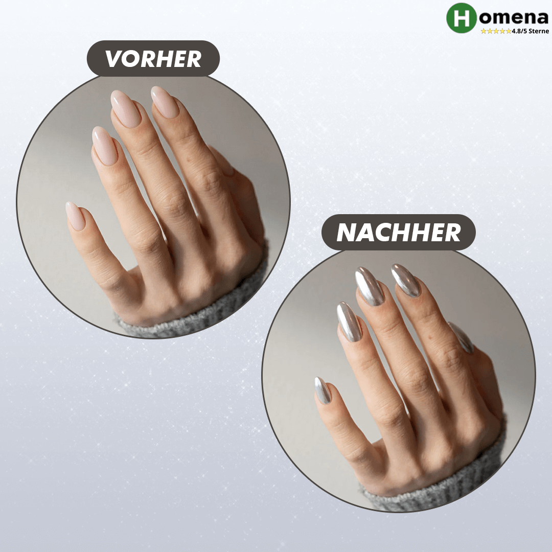 Chrom Nagelpuder Spiegelglanz Effekt Für Maniküre Set product image 4
