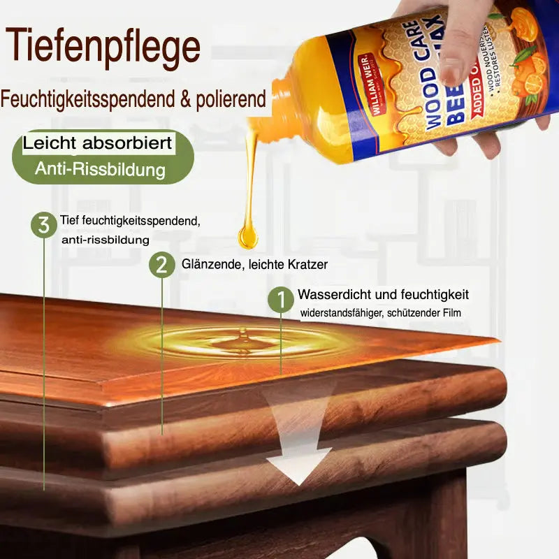 Natürliches Bienenwachs zur Holzpflege (2er-Set) product image 4