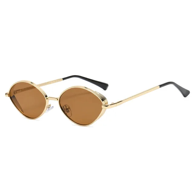 Retro Ovale UV Sonnenbrille mit klassischem Charme für Damen