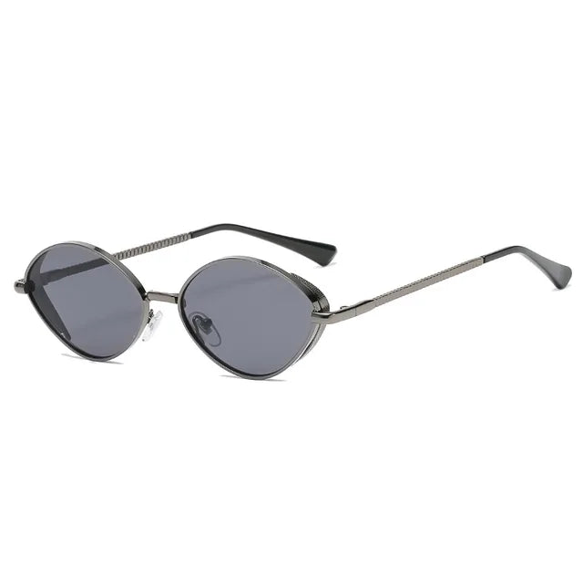 Retro Ovale UV Sonnenbrille mit klassischem Charme für Damen