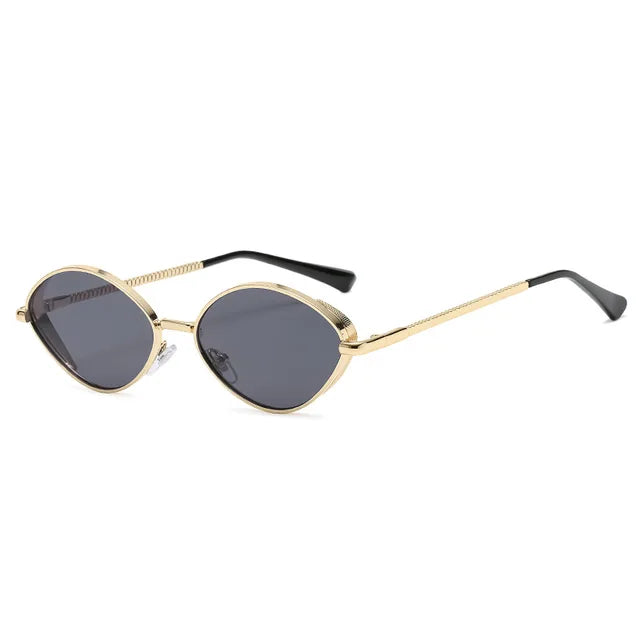 Retro Ovale UV Sonnenbrille mit klassischem Charme für Damen