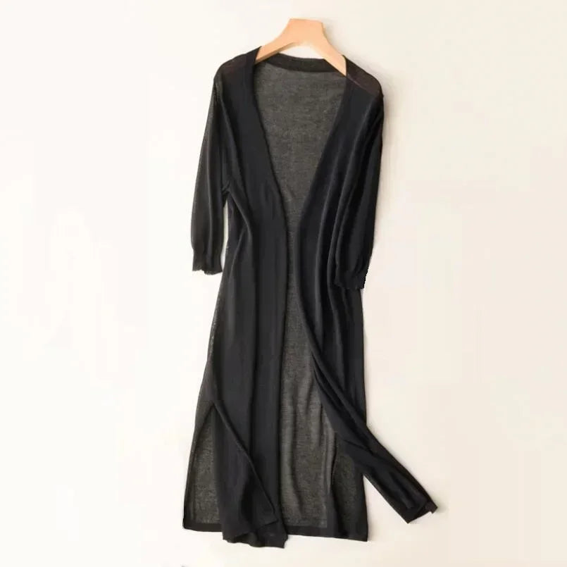 Evanthe | Langärmelige Daunen-Strickjacke für Frauen