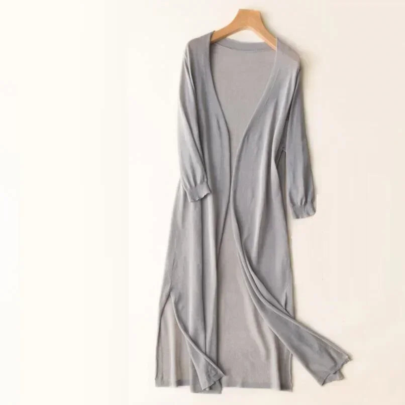 Evanthe | Langärmelige Daunen-Strickjacke für Frauen