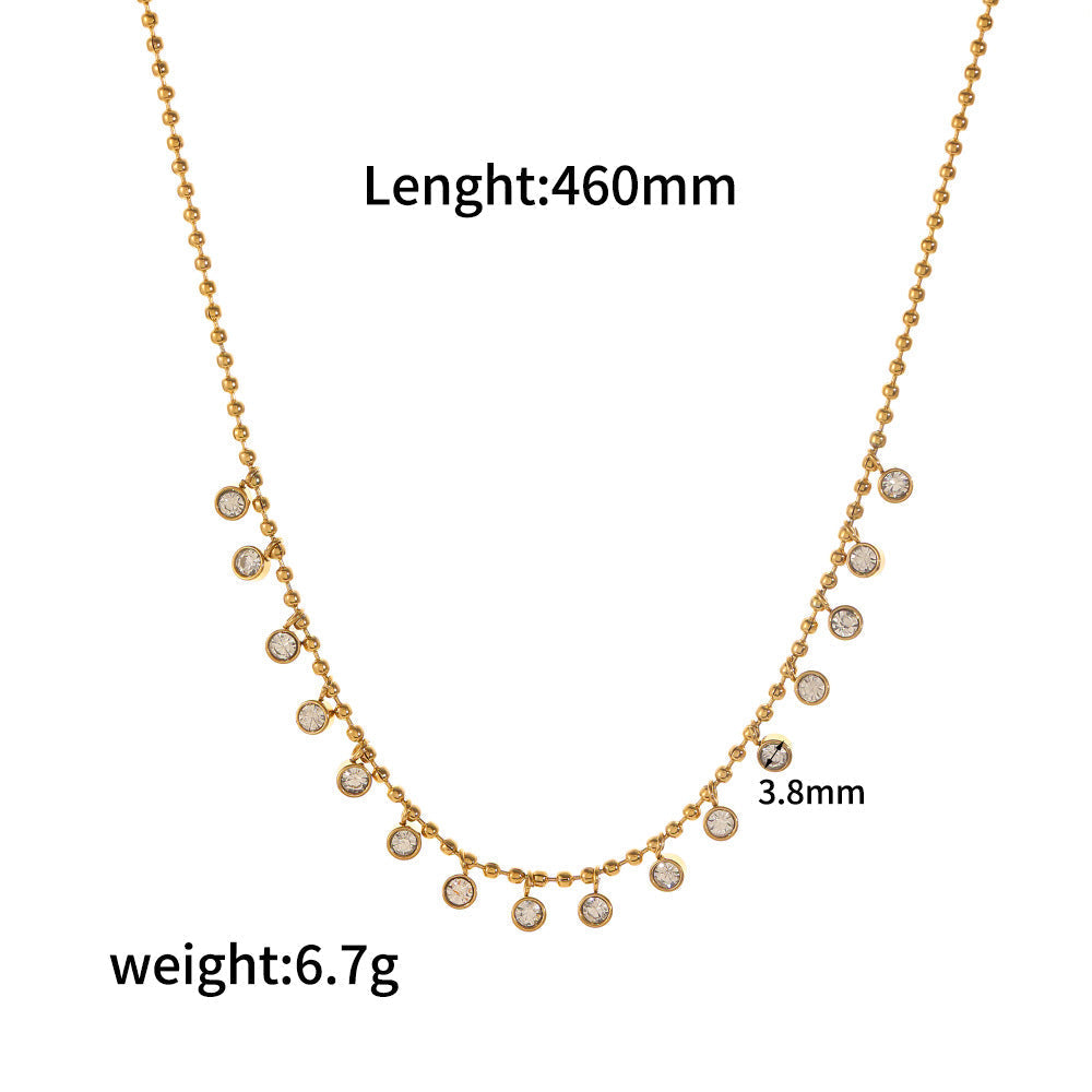 Elegantes vergoldetes Zirkon-Armband für Damen