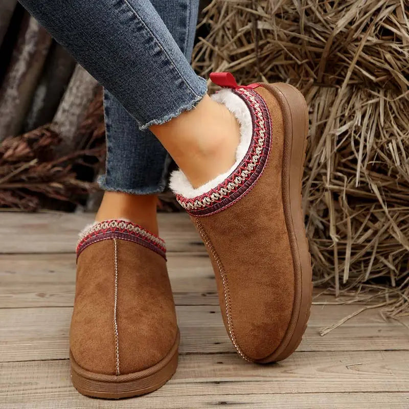 Plüsch-Schneestiefel für Frauen
