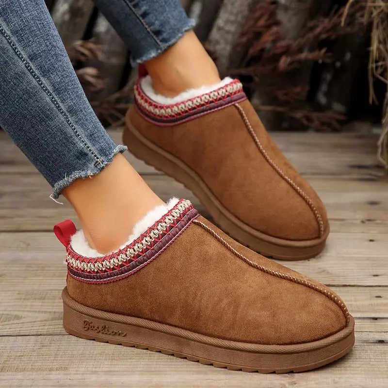 Plüsch-Schneestiefel für Frauen