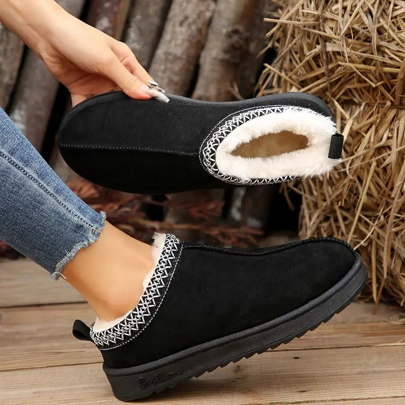 Plüsch-Schneestiefel für Frauen