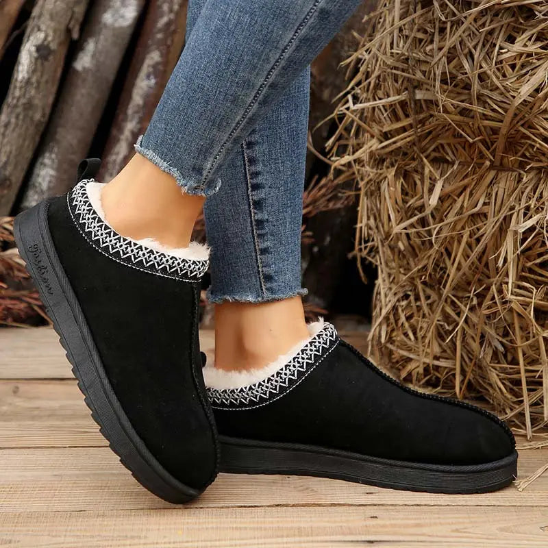 Plüsch-Schneestiefel für Frauen