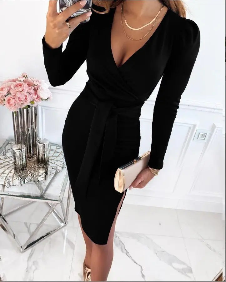 Rundes Wickelkleid für Frauen
