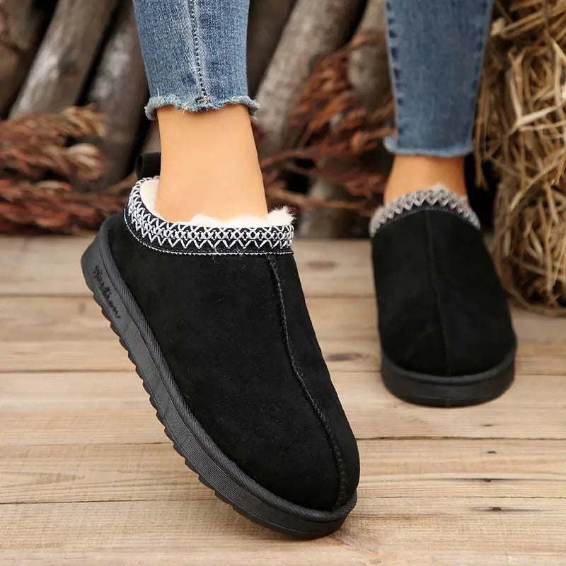 Plüsch-Schneestiefel für Frauen