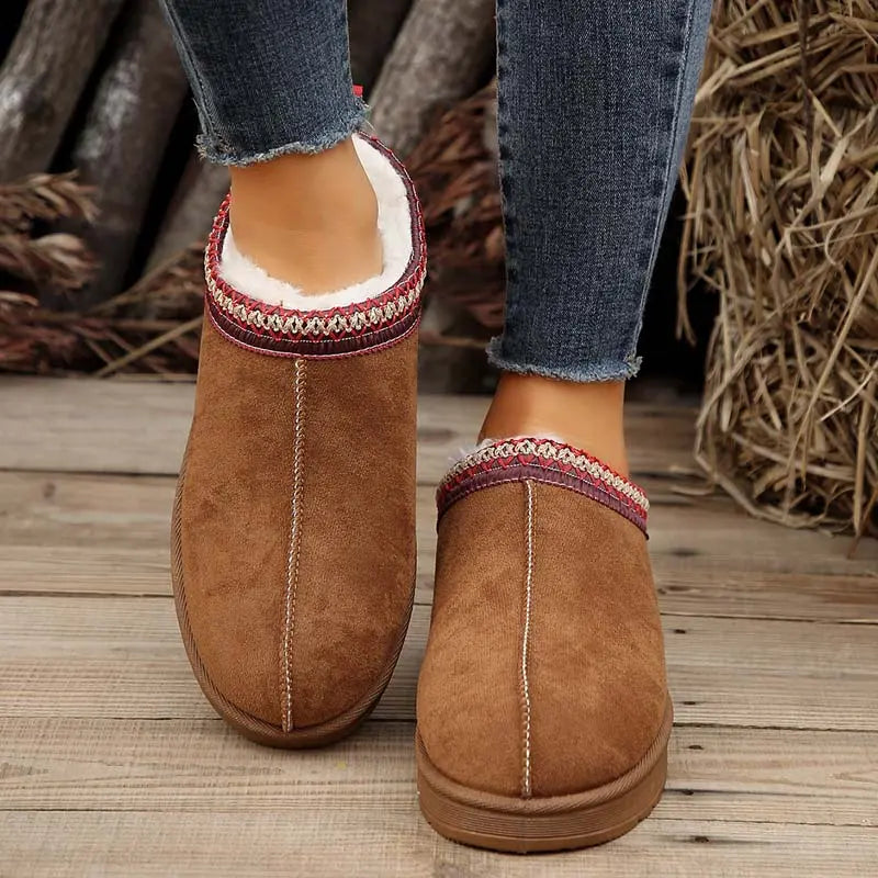 Plüsch-Schneestiefel für Frauen