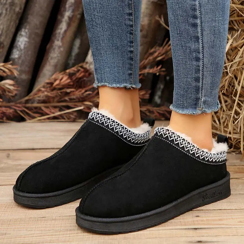 Plüsch-Schneestiefel für Frauen