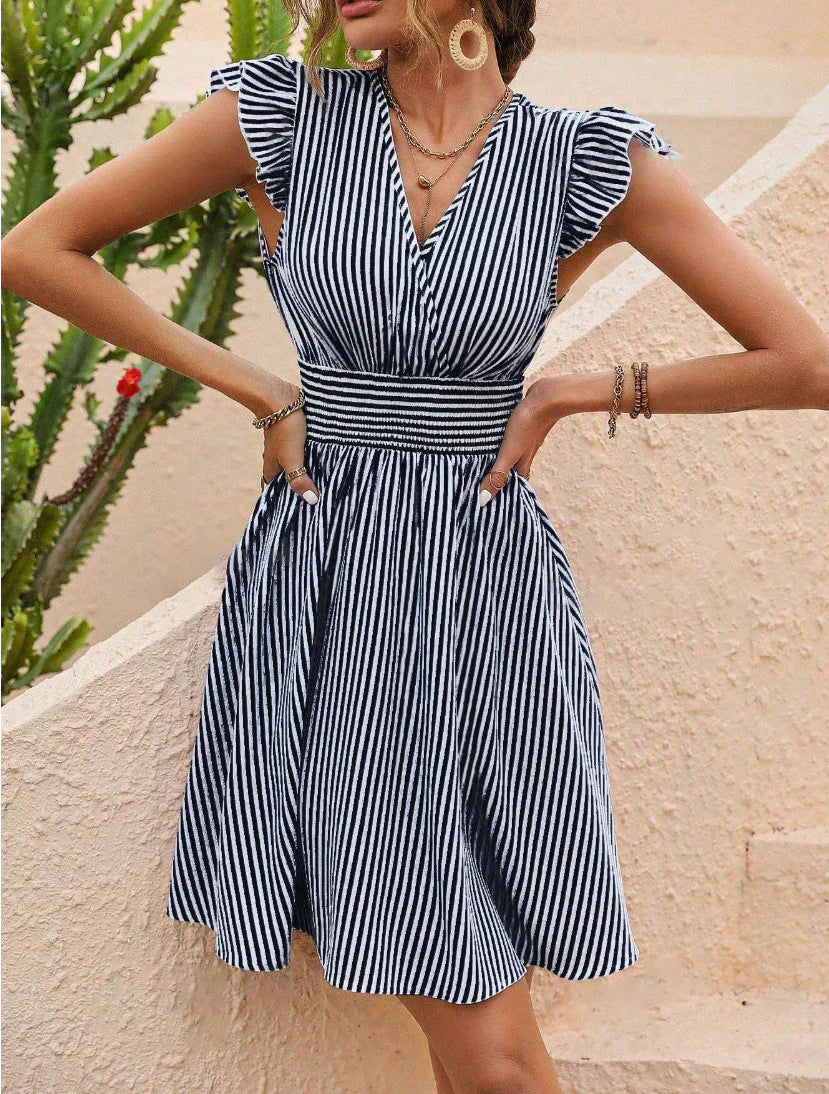 Audelia | Gestreiftes Sommerkleid