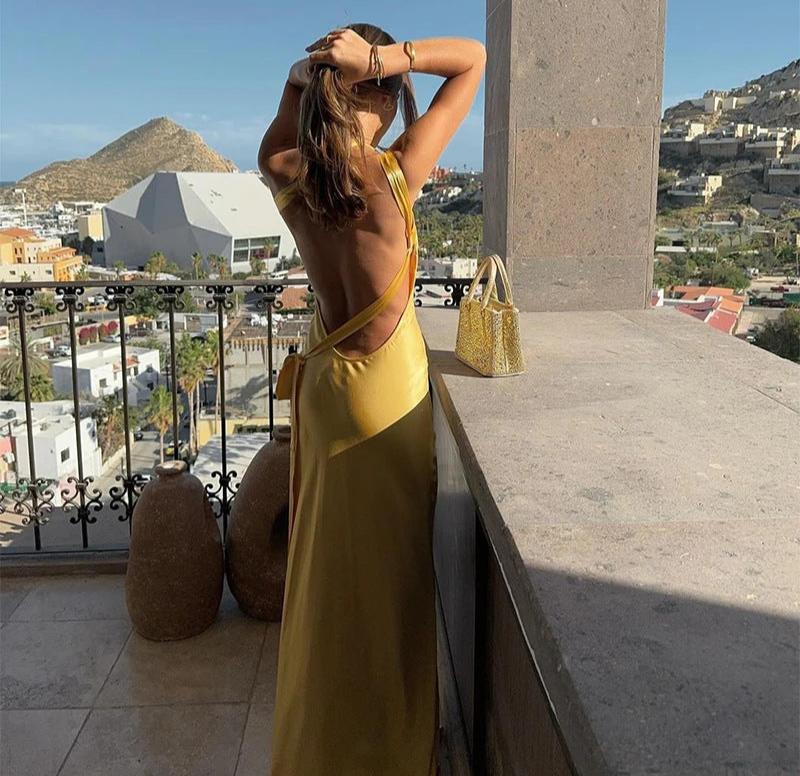 Off-Shoulder-Kleid Mit Schnürdetails Für Frauen