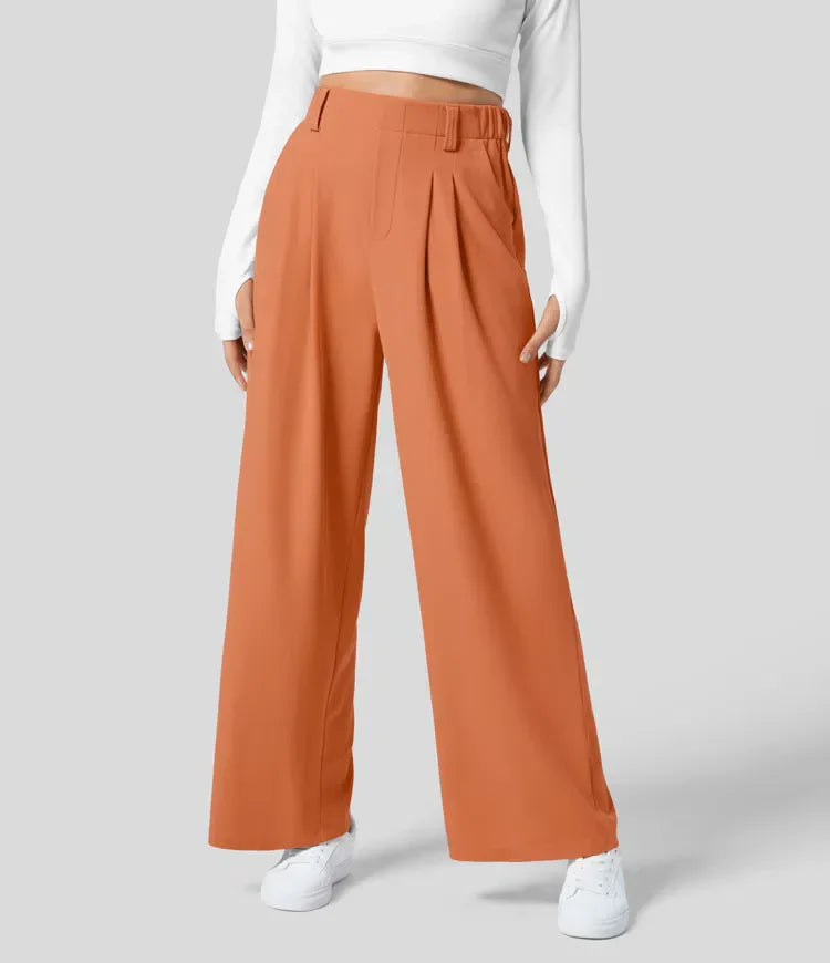 Schicke High Waist Weitbein Hose für Damen