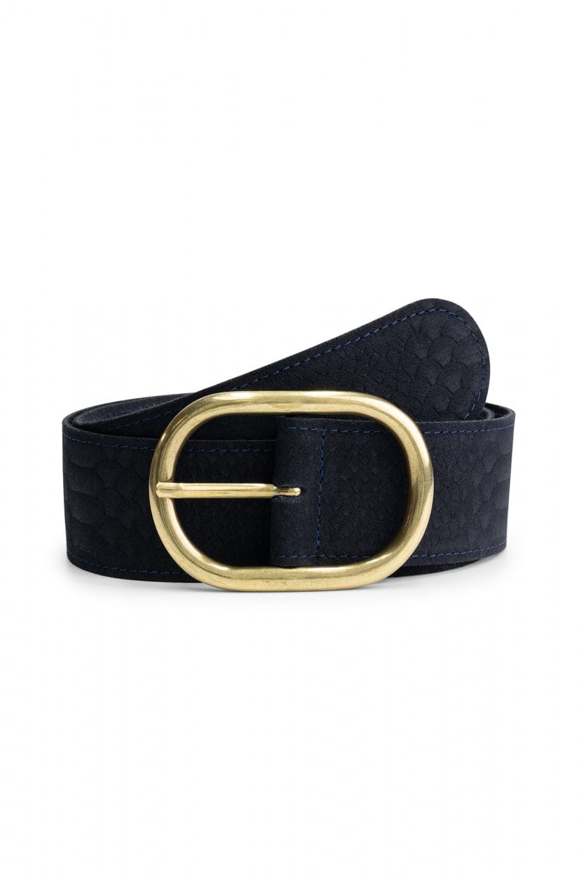 Marineblau mit Goldener Schnalle Für Frauen