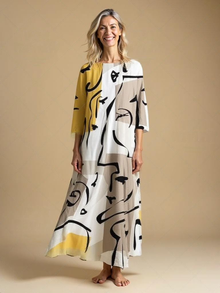 Azalea | Retro Damenkleid mit Print