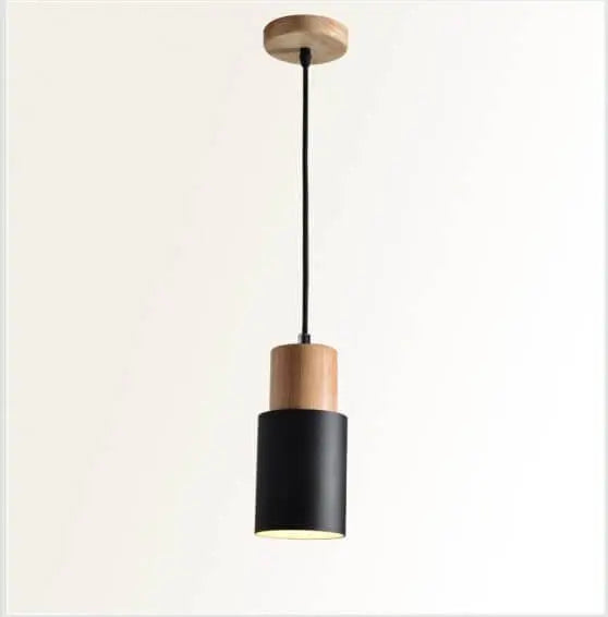 Pendelleuchte aus Metall und Holz product image 12
