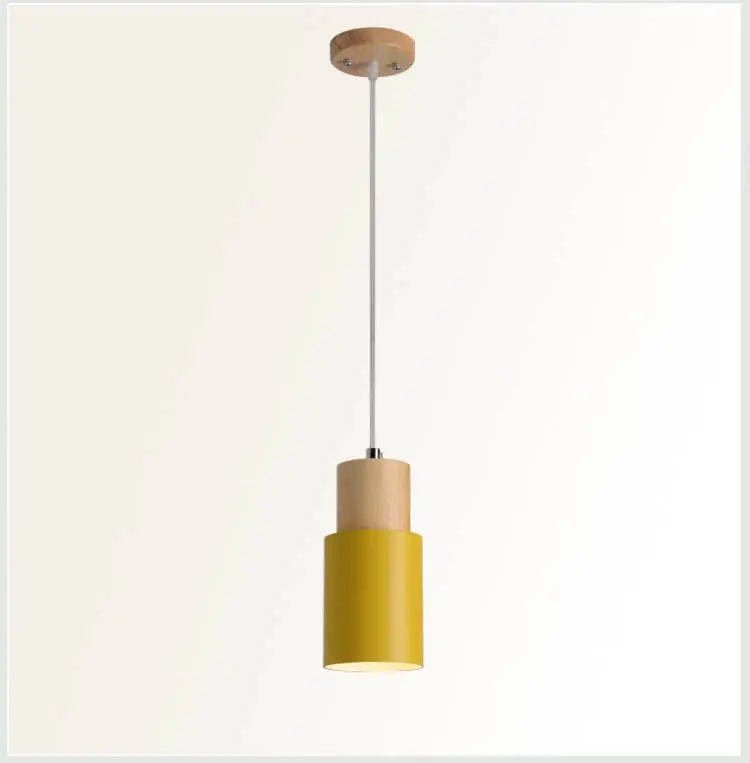 Pendelleuchte aus Metall und Holz product image 13