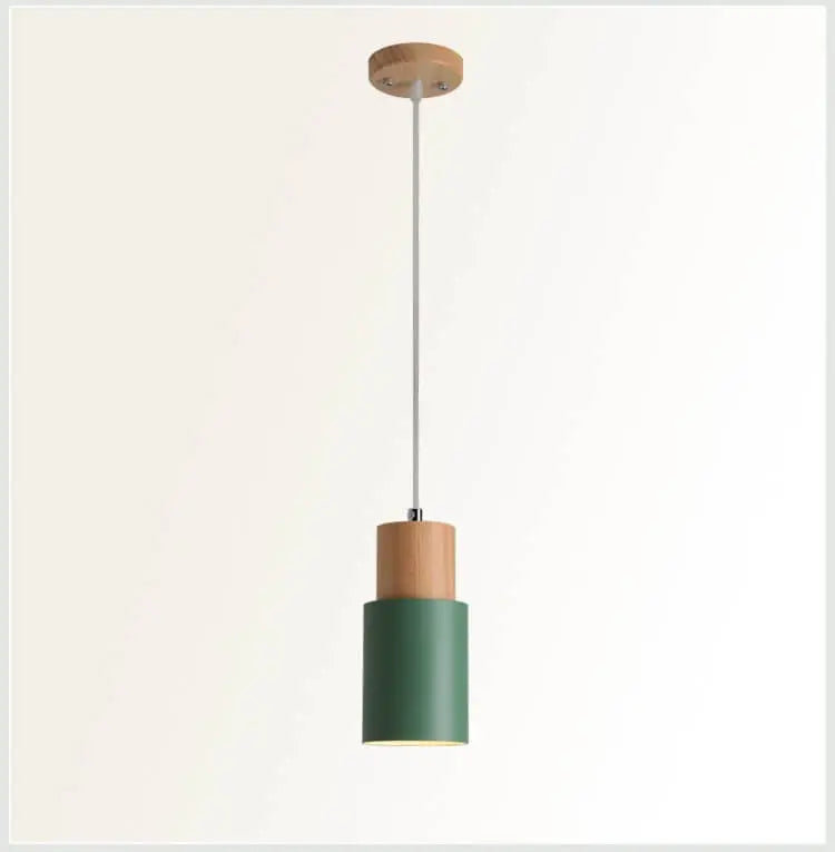 Pendelleuchte aus Metall und Holz product image 14