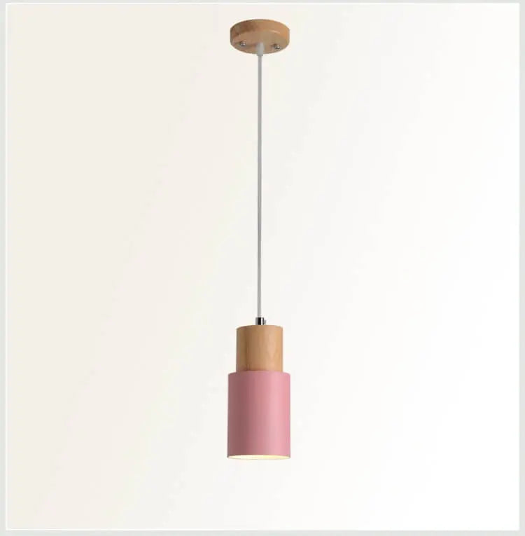Pendelleuchte aus Metall und Holz product image 15
