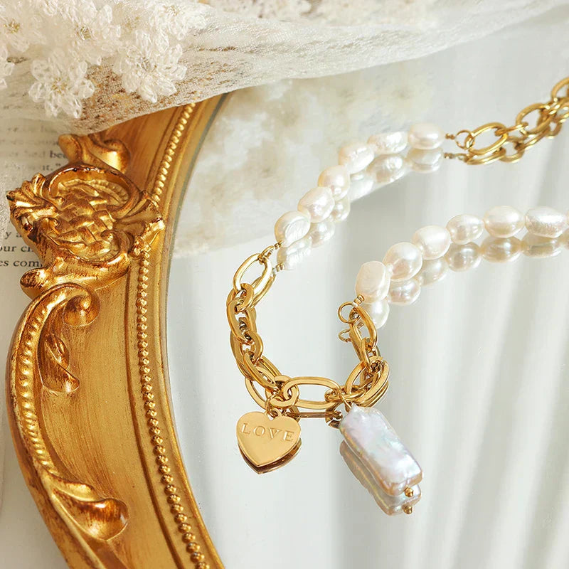 Elegante Halskette mit Herzanhänger Für Damen