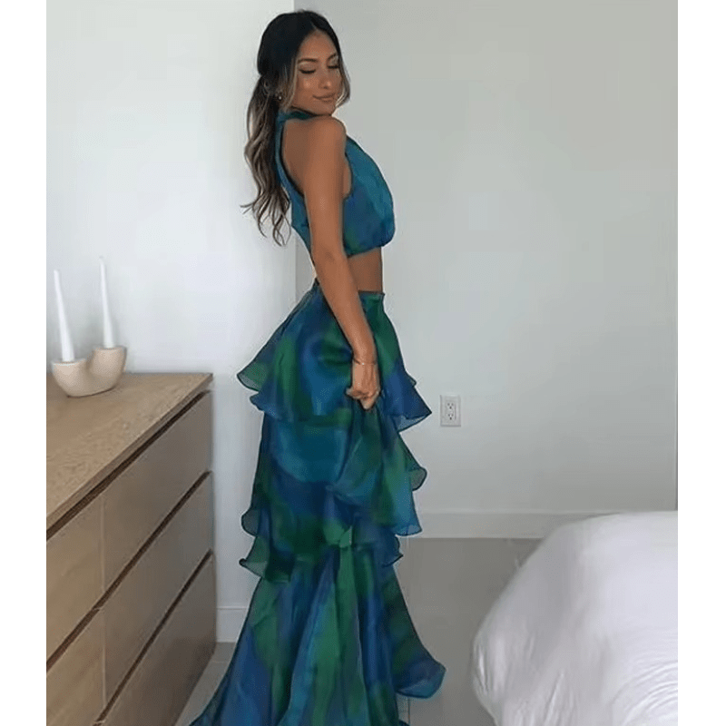 Avemaria | Elegantes Maxikleid mit V-Ausschnitt