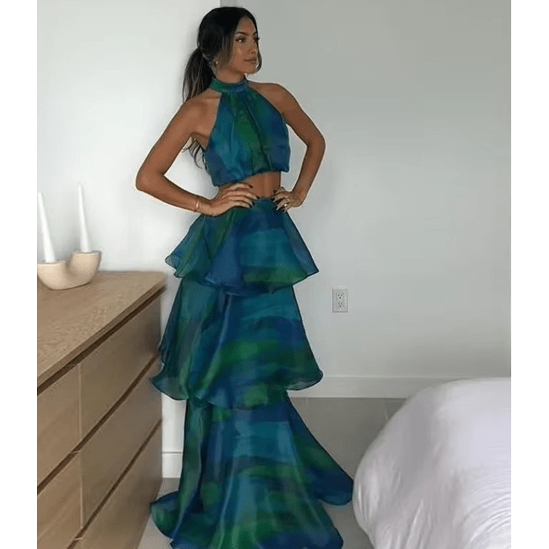 Avemaria | Elegantes Maxikleid mit V-Ausschnitt