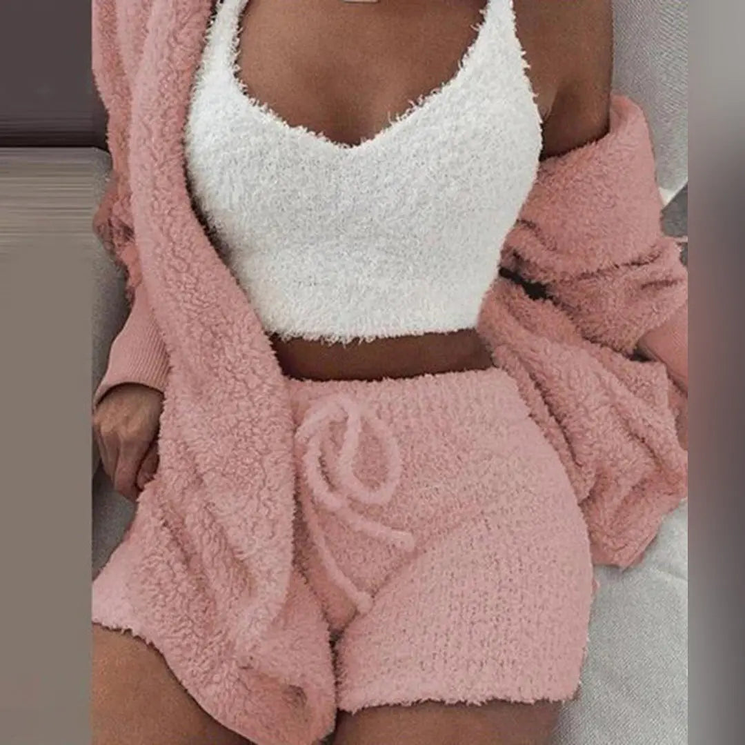 Gemütliches 3-teiliges Lounge-Set für Frauen