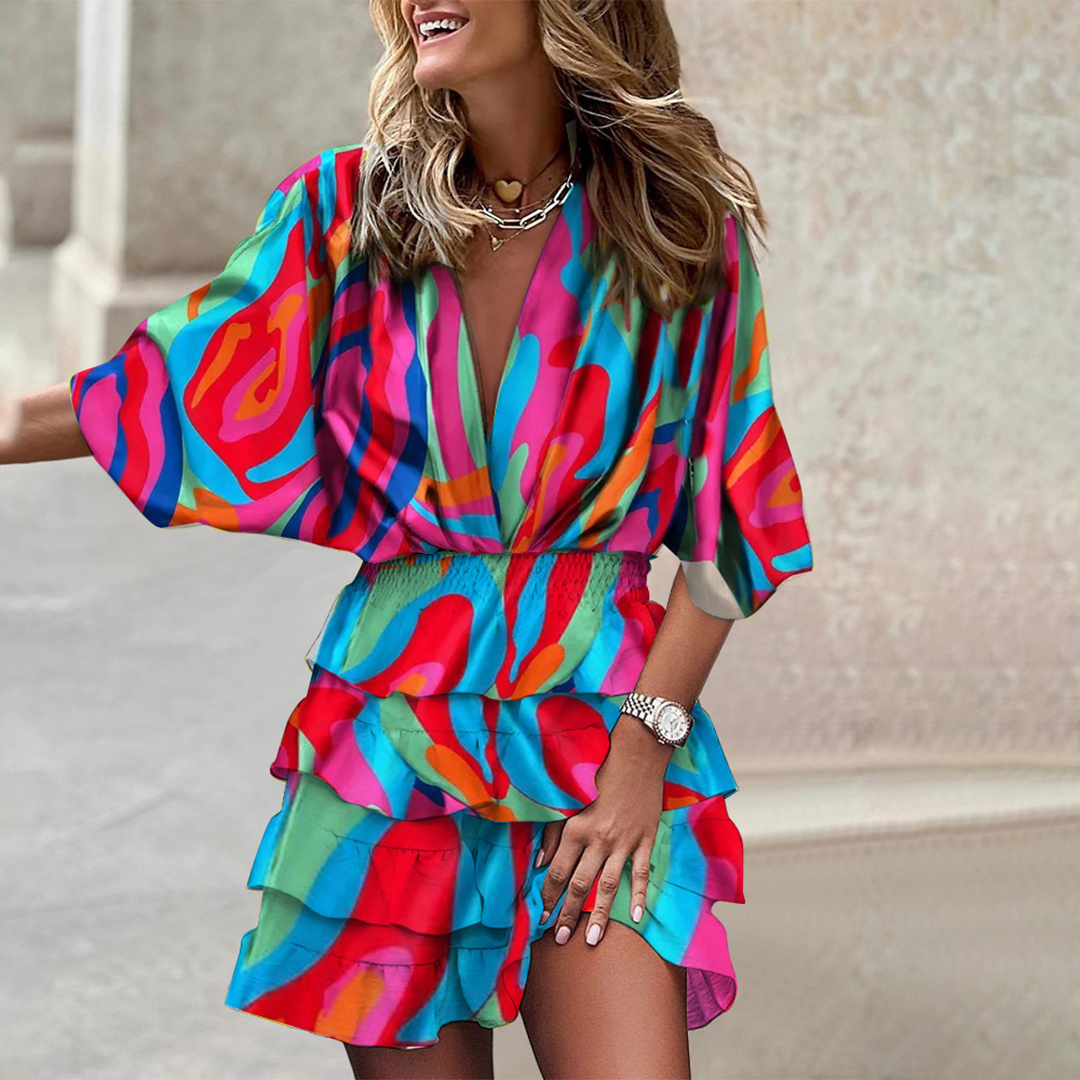 Dionea | Figurbetontes Minikleid aus weichem Stoff