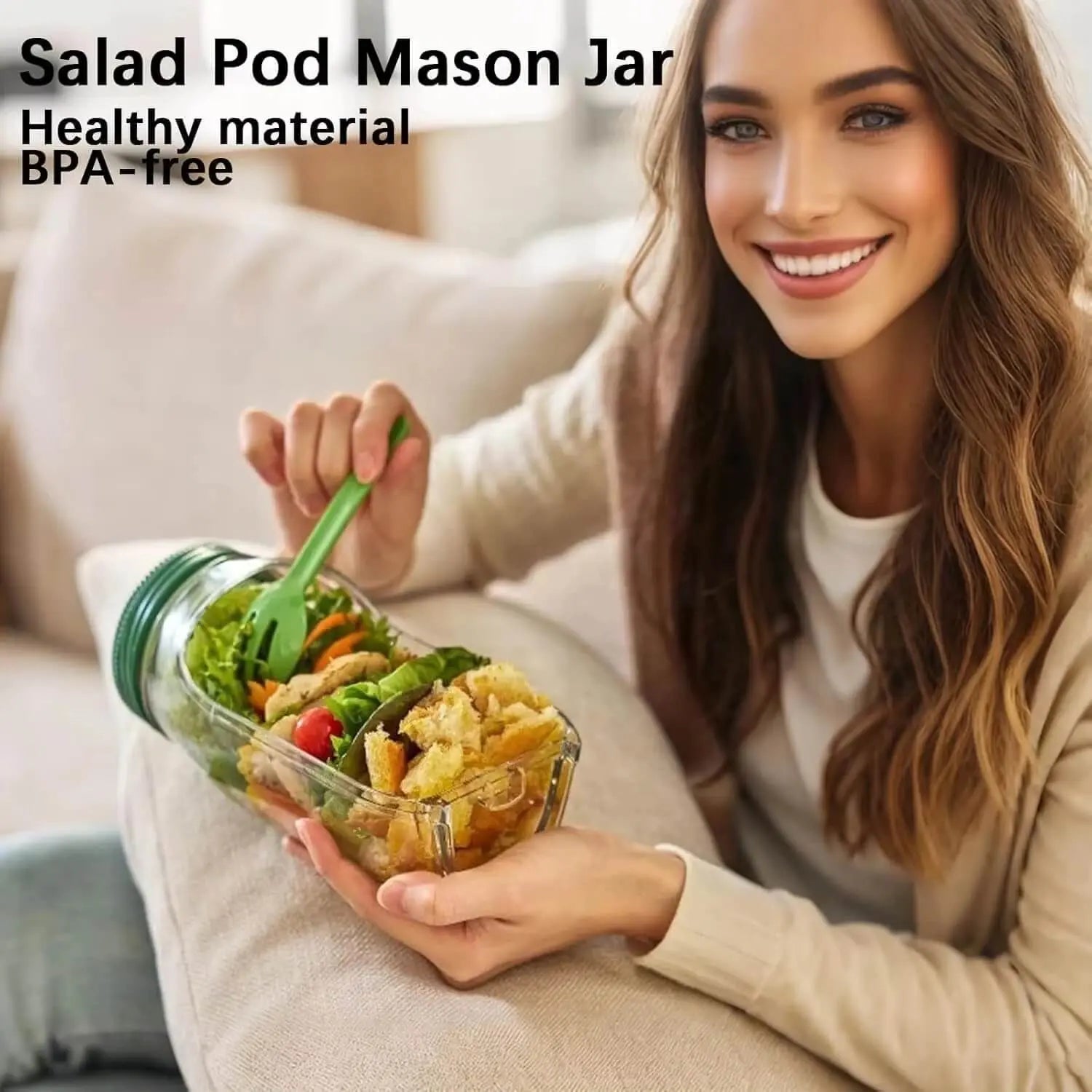 Premium Salatbox mit Leckdichtem Deckel - BPA-frei product image 6