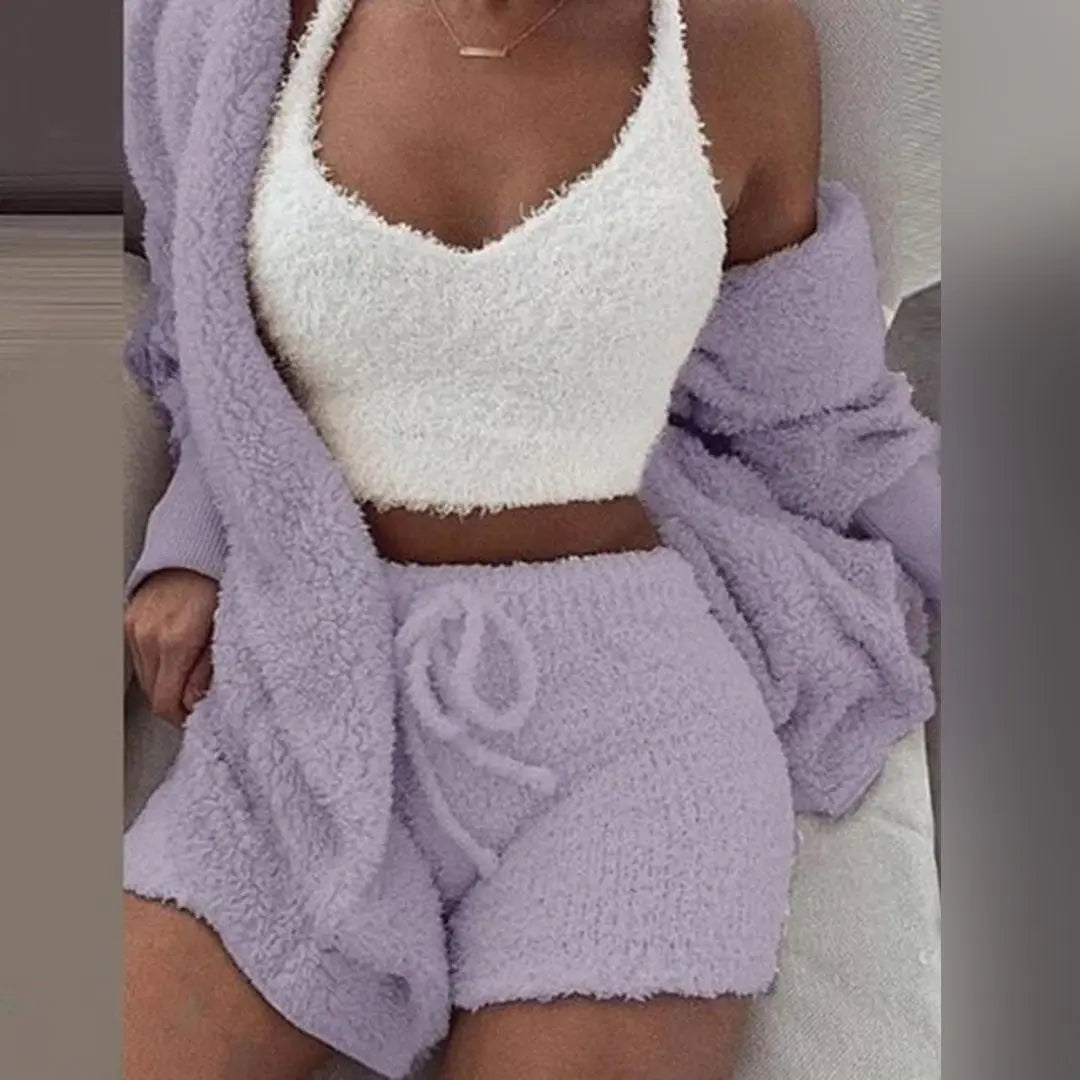 Gemütliches 3-teiliges Lounge-Set für Frauen