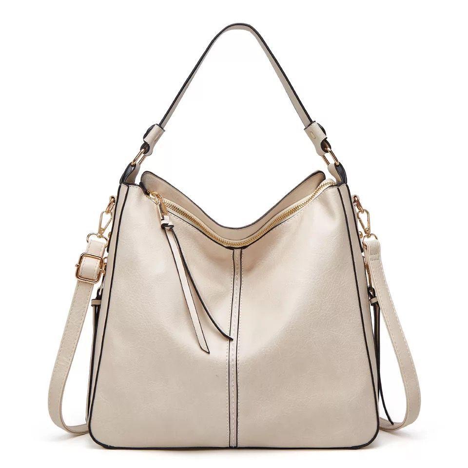 Tyra | Geräumige Lederhandtasche mit Seitentaschen