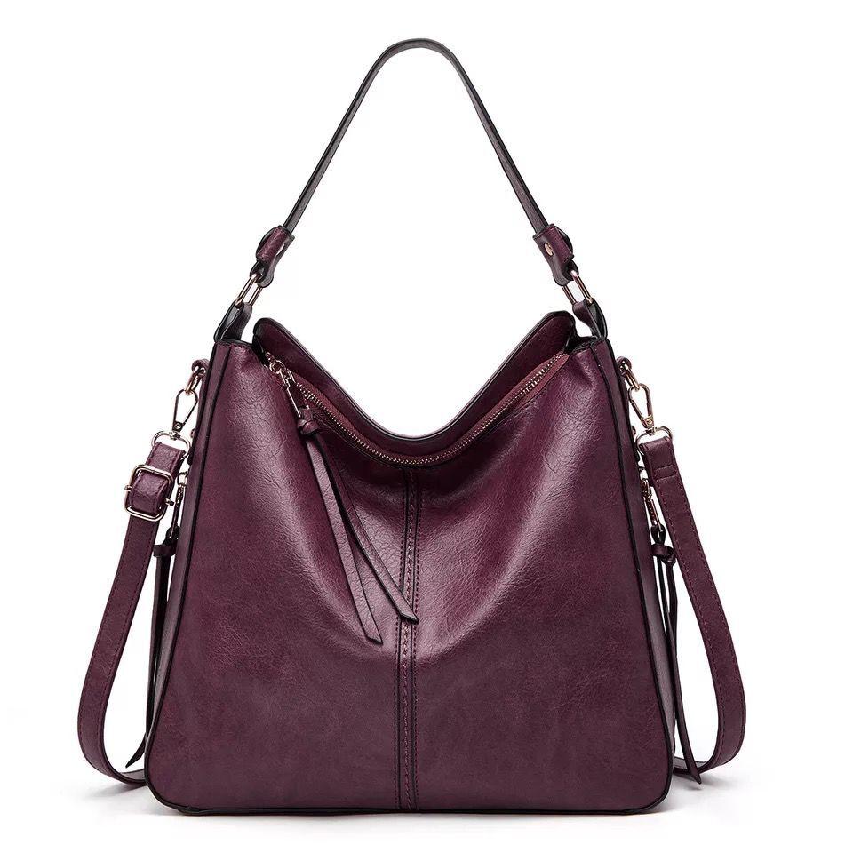 Tyra | Geräumige Lederhandtasche mit Seitentaschen