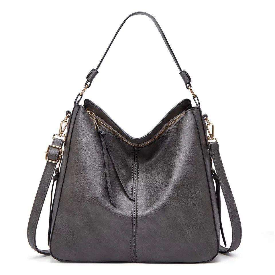 Tyra | Geräumige Lederhandtasche mit Seitentaschen