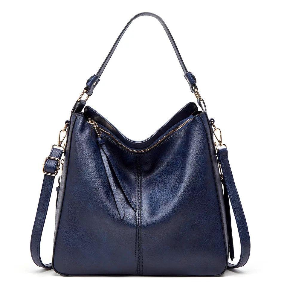 Tyra | Geräumige Lederhandtasche mit Seitentaschen