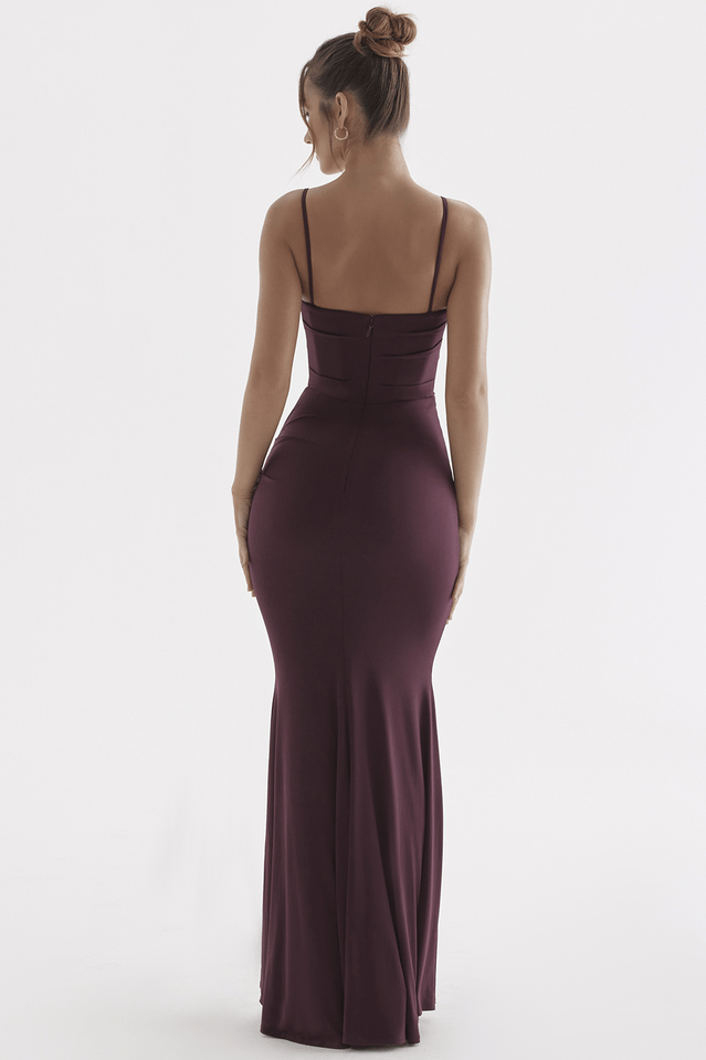 Maxikleid im Korsett Stil mit Spaghettiträgern für Frauen