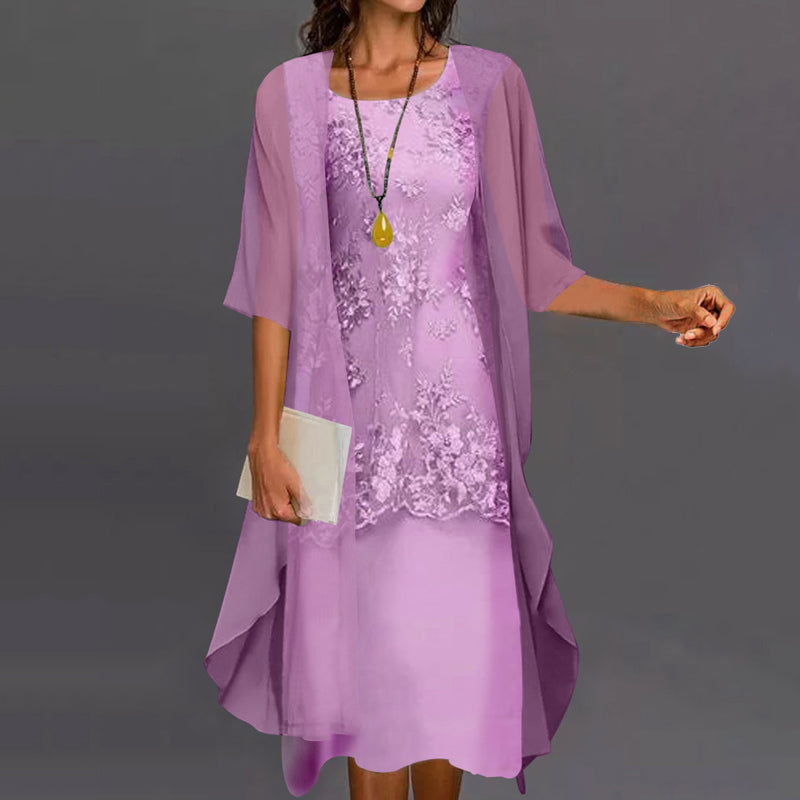 Elara | Elegantes Chiffonkleid in zwei Teilen
