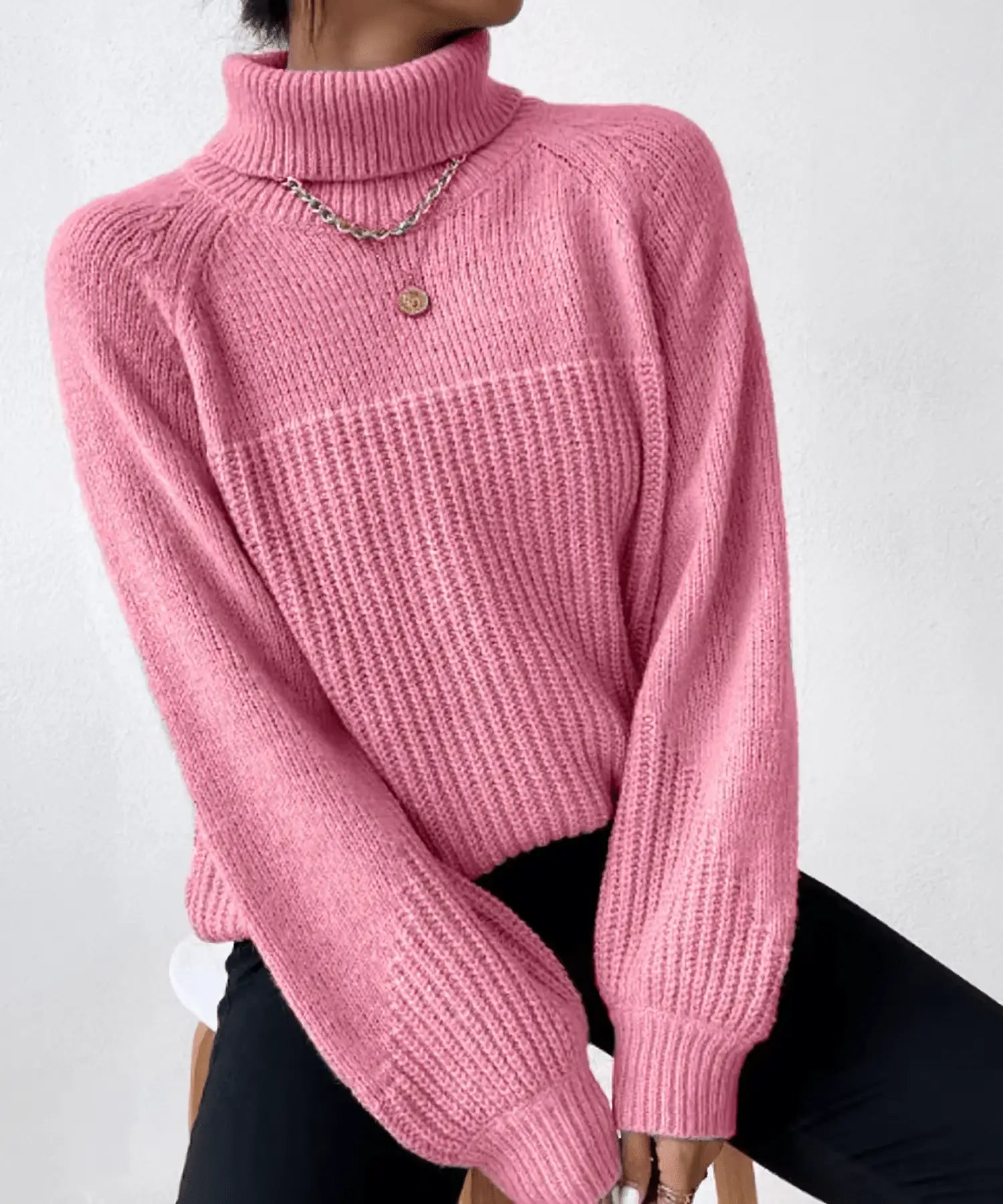 Gemütlicher Zopfmuster-Strickpullover Für Frauen