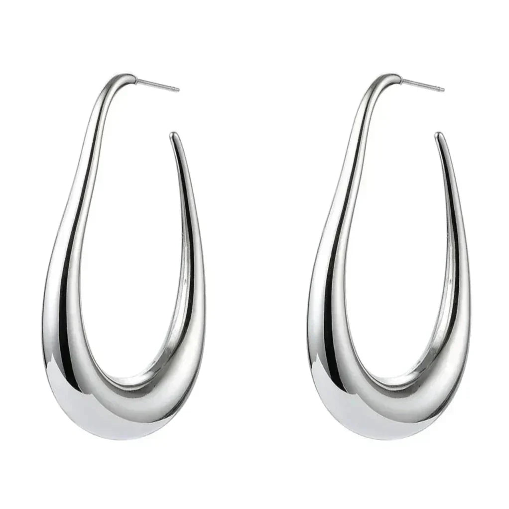 Elegante Tropfen-Creolen mit minimalistischem Design Für Frauen