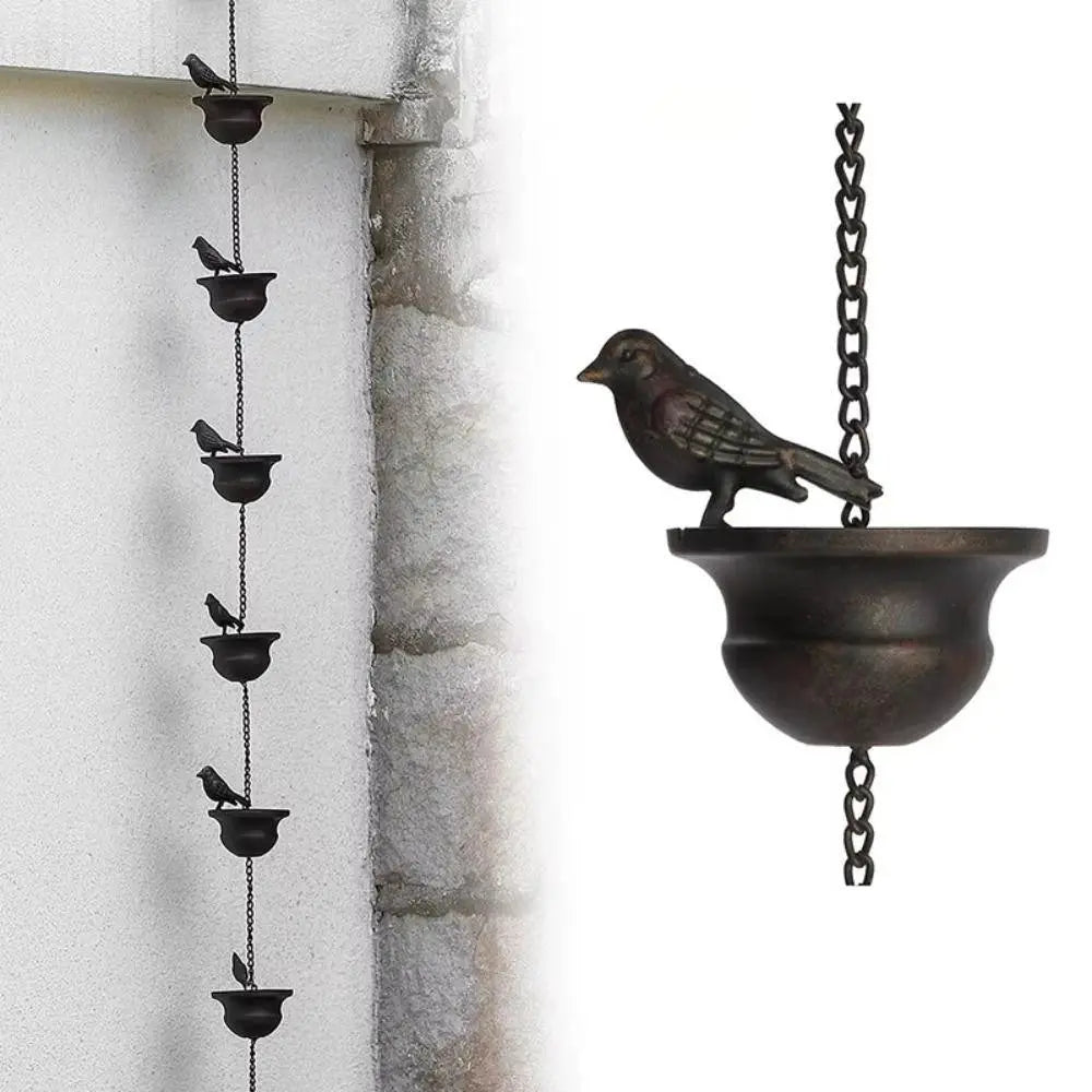 Regentropfenkette Metall – Schönes Wasser-Spiel für Haus & Garten product image 8