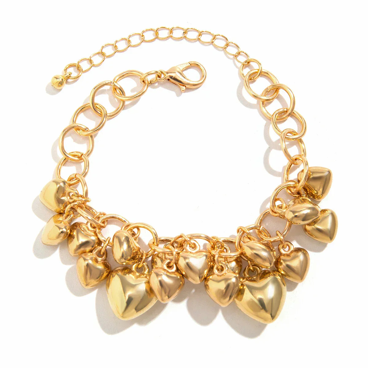 Elegantes Kettenarmband mit Herzanhänger für Damen